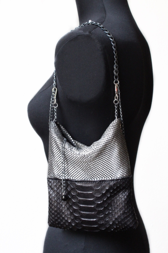 Laura B - New Basic Party Bag - Mesh Bag - Dorè - Strap Bag